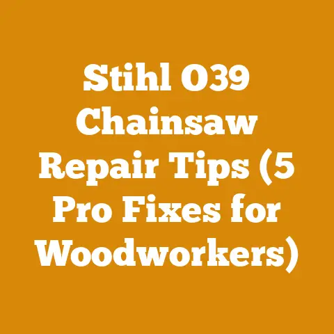 Stihl O39 Chainsaw Repair Tips (5 Pro Fixes for Woodworkers)