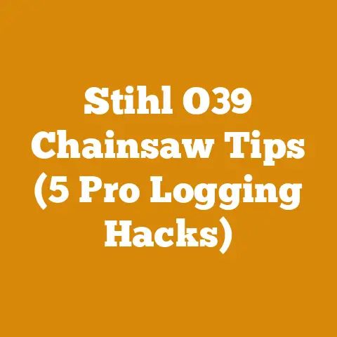Stihl O39 Chainsaw Tips (5 Pro Logging Hacks)