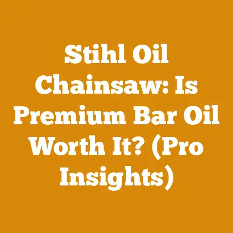 Stihl Oil Chainsaw: Is Premium Bar Oil Worth It? (Pro Insights)