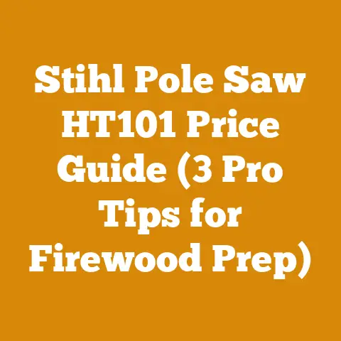Stihl Pole Saw HT101 Price Guide (3 Pro Tips for Firewood Prep)