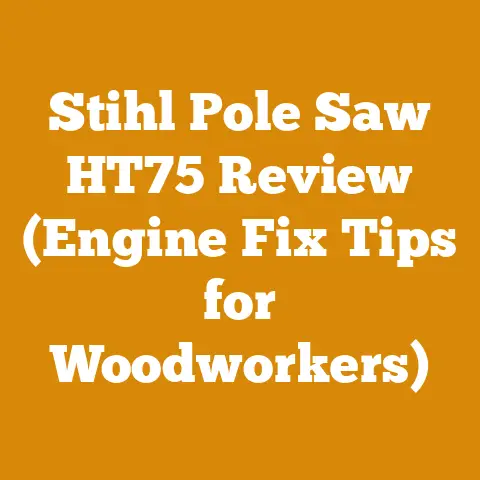 Stihl Pole Saw HT75 Review (Engine Fix Tips for Woodworkers)