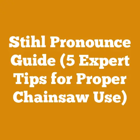Stihl Pronounce Guide (5 Expert Tips for Proper Chainsaw Use)