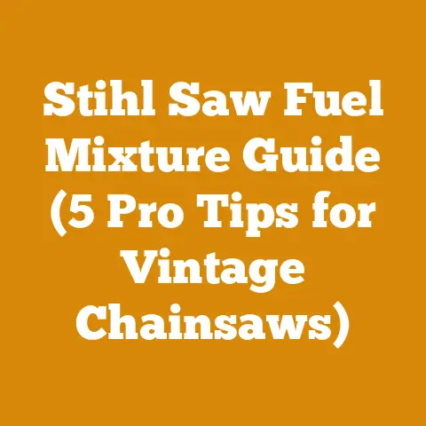 Stihl Saw Fuel Mixture Guide (5 Pro Tips for Vintage Chainsaws)