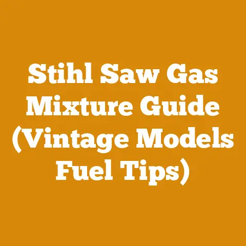Stihl Saw Gas Mixture Guide (Vintage Models Fuel Tips)