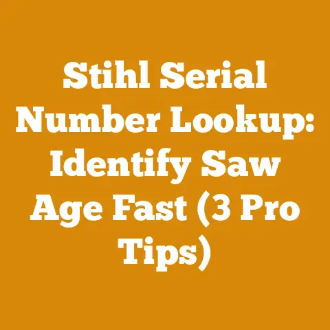Stihl Serial Number Lookup: Identify Saw Age Fast (3 Pro Tips)