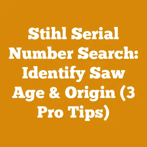 Stihl Serial Number Search: Identify Saw Age & Origin (3 Pro Tips)