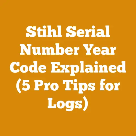 Stihl Serial Number Year Code Explained (5 Pro Tips for Logs)