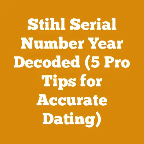 Stihl Serial Number Year Decoded (5 Pro Tips for Accurate Dating)