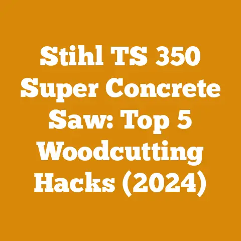 Stihl TS 350 Super Concrete Saw: Top 5 Woodcutting Hacks (2024)