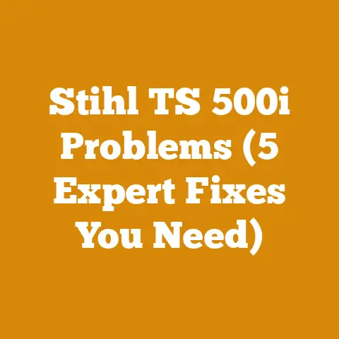 Stihl TS 500i Problems (5 Expert Fixes You Need)