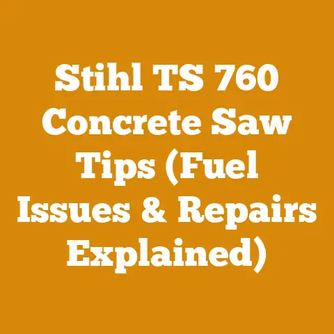 Stihl TS 760 Concrete Saw Tips (Fuel Issues & Repairs Explained)