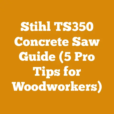 Stihl TS350 Concrete Saw Guide (5 Pro Tips for Woodworkers)
