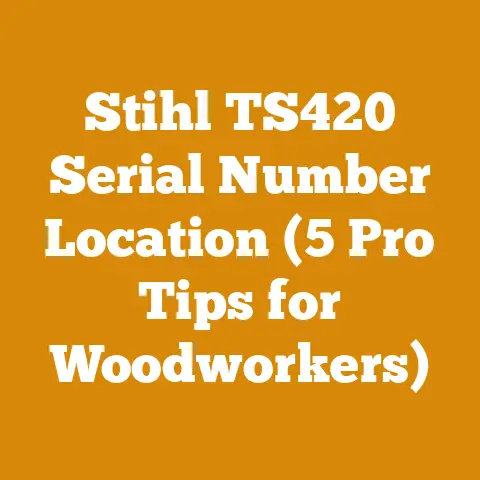 Stihl TS420 Serial Number Location (5 Pro Tips for Woodworkers)