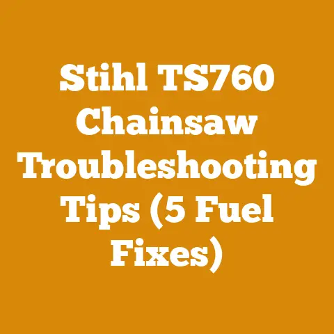 Stihl TS760 Chainsaw Troubleshooting Tips (5 Fuel Fixes)