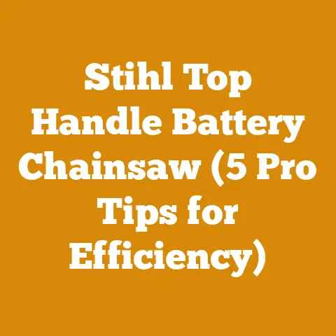 Stihl Top Handle Battery Chainsaw (5 Pro Tips for Efficiency)
