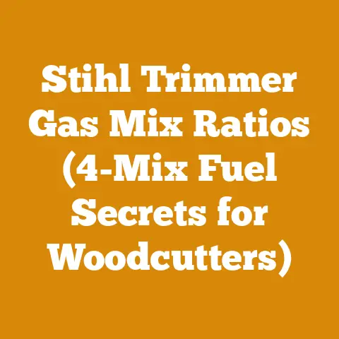 Stihl Trimmer Gas Mix Ratios (4-Mix Fuel Secrets for Woodcutters)