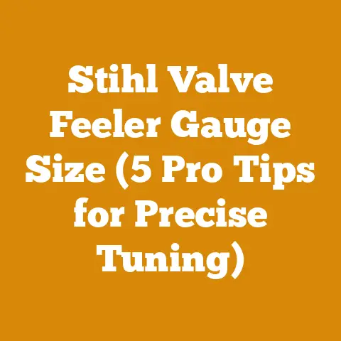 Stihl Valve Feeler Gauge Size (5 Pro Tips for Precise Tuning)