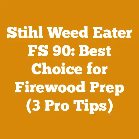 Stihl Weed Eater FS 90: Best Choice for Firewood Prep (3 Pro Tips)