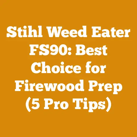 Stihl Weed Eater FS90: Best Choice for Firewood Prep (5 Pro Tips)