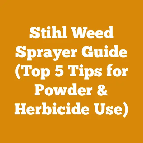 Stihl Weed Sprayer Guide (Top 5 Tips for Powder & Herbicide Use)