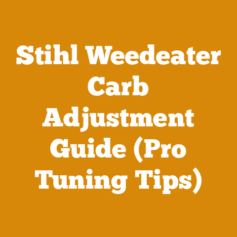 Stihl Weedeater Carb Adjustment Guide (Pro Tuning Tips)