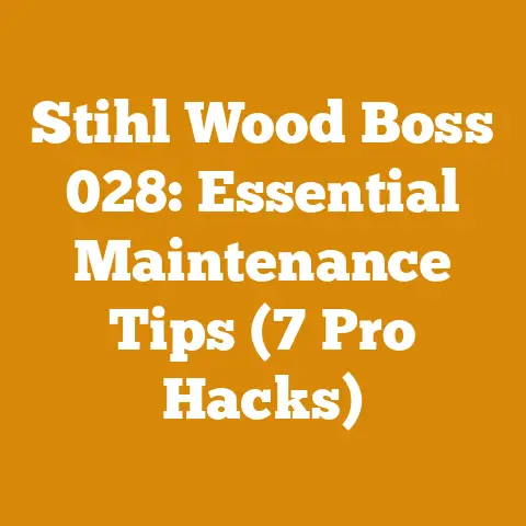Stihl Wood Boss 028: Essential Maintenance Tips (7 Pro Hacks)