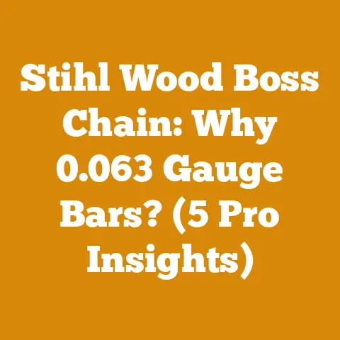 Stihl Wood Boss Chain: Why 0.063 Gauge Bars? (5 Pro Insights)