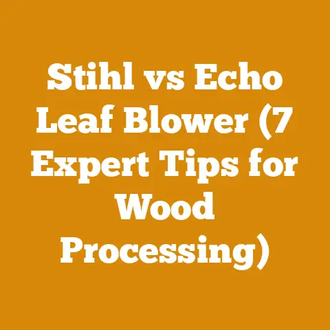 Stihl vs Echo Leaf Blower (7 Expert Tips for Wood Processing)
