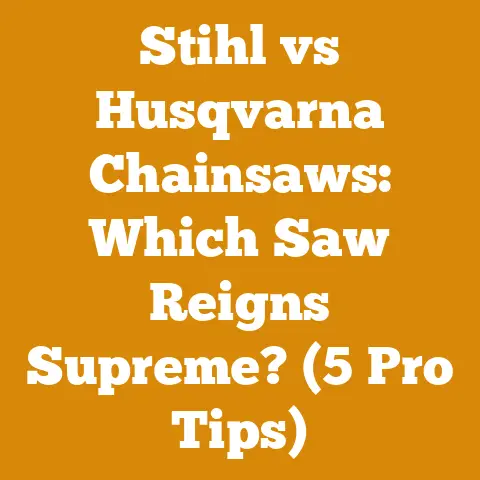 Stihl vs Husqvarna Chainsaws: Which Saw Reigns Supreme? (5 Pro Tips)