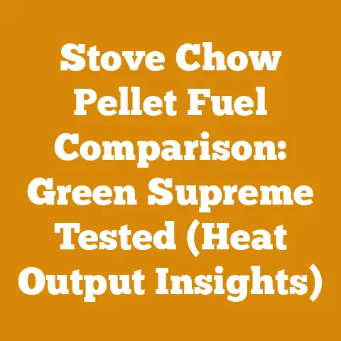 Stove Chow Pellet Fuel Comparison: Green Supreme Tested (Heat Output Insights)