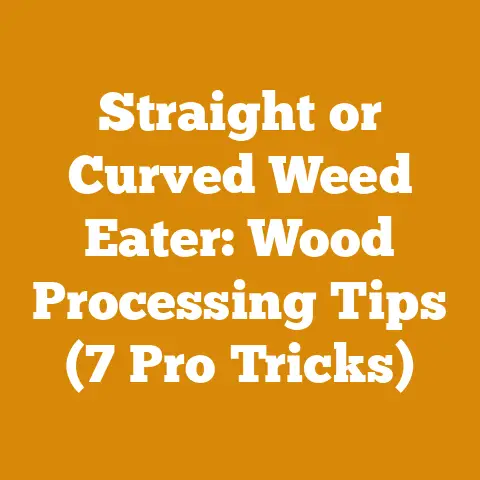 Straight or Curved Weed Eater: Wood Processing Tips (7 Pro Tricks)