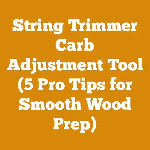 String Trimmer Carb Adjustment Tool (5 Pro Tips for Smooth Wood Prep)