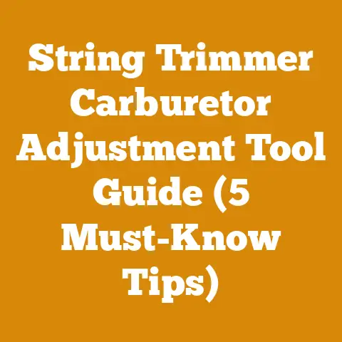 String Trimmer Carburetor Adjustment Tool Guide (5 Must-Know Tips)