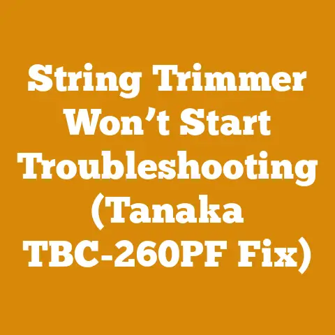 String Trimmer Won’t Start Troubleshooting (Tanaka TBC-260PF Fix)