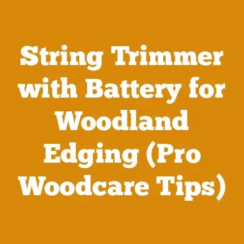 String Trimmer with Battery for Woodland Edging (Pro Woodcare Tips)