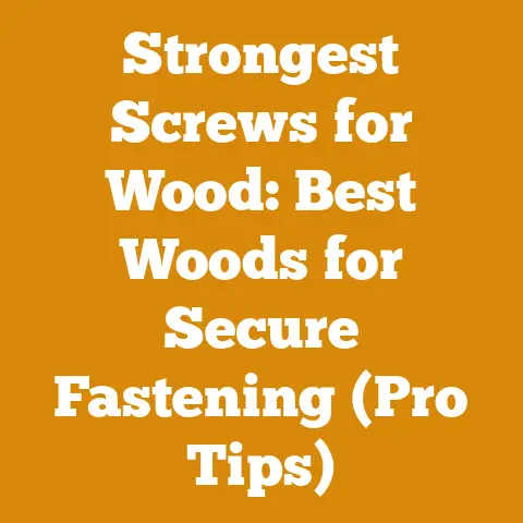 Strongest Screws for Wood: Best Woods for Secure Fastening (Pro Tips)