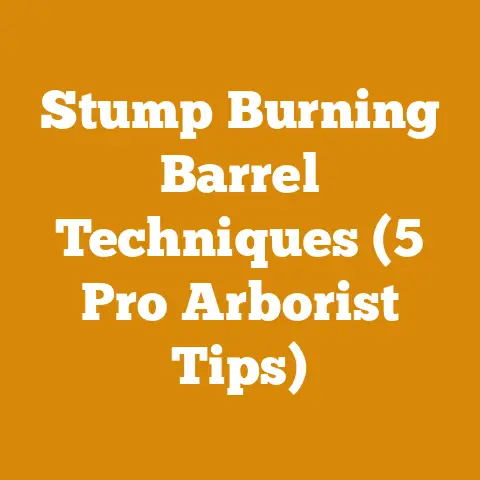 Stump Burning Barrel Techniques (5 Pro Arborist Tips)