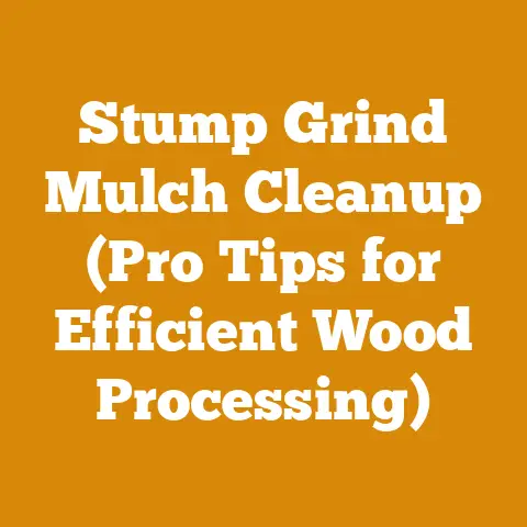 Stump Grind Mulch Cleanup (Pro Tips for Efficient Wood Processing)