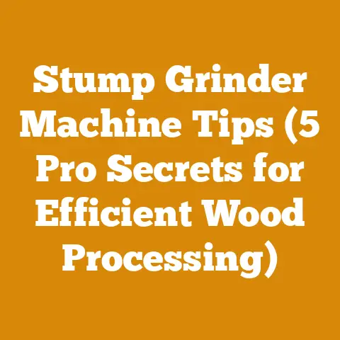 Stump Grinder Machine Tips (5 Pro Secrets for Efficient Wood Processing)