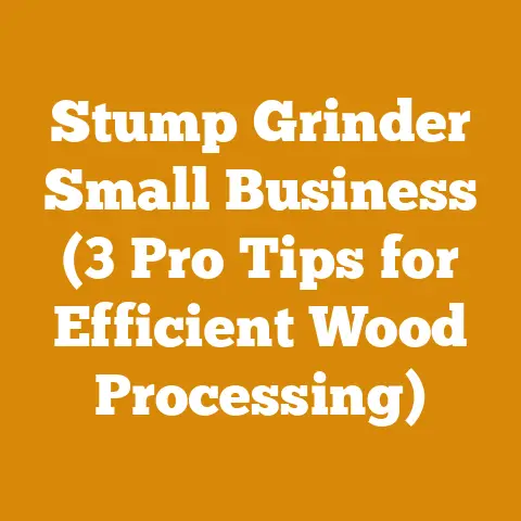 Stump Grinder Small Business (3 Pro Tips for Efficient Wood Processing)