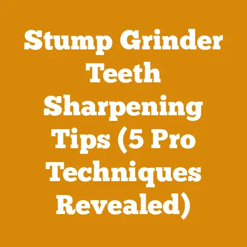 Stump Grinder Teeth Sharpening Tips (5 Pro Techniques Revealed)