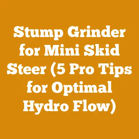 Stump Grinder for Mini Skid Steer (5 Pro Tips for Optimal Hydro Flow)