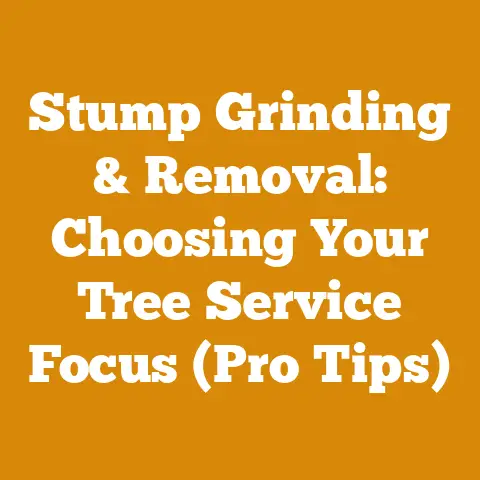 Stump Grinding & Removal: Choosing Your Tree Service Focus (Pro Tips)