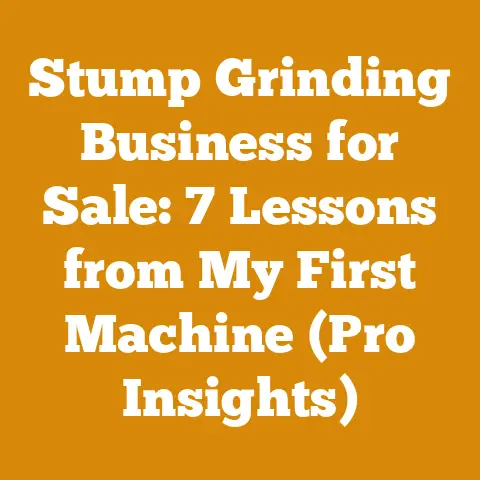 Stump Grinding Business for Sale: 7 Lessons from My First Machine (Pro Insights)