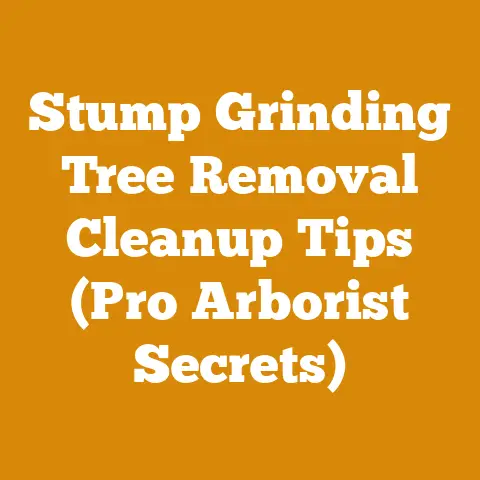 Stump Grinding Tree Removal Cleanup Tips (Pro Arborist Secrets)