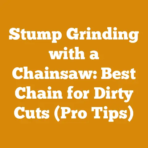 Stump Grinding with a Chainsaw: Best Chain for Dirty Cuts (Pro Tips)