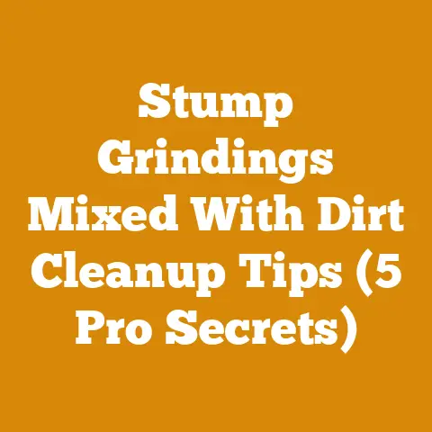 Stump Grindings Mixed With Dirt Cleanup Tips (5 Pro Secrets)