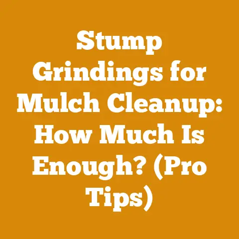 Stump Grindings for Mulch Cleanup: How Much Is Enough? (Pro Tips)