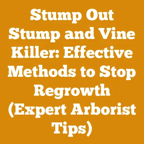 Stump Out Stump and Vine Killer: Effective Methods to Stop Regrowth (Expert Arborist Tips)