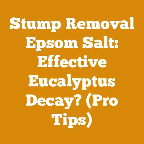 Stump Removal Epsom Salt: Effective Eucalyptus Decay? (Pro Tips)